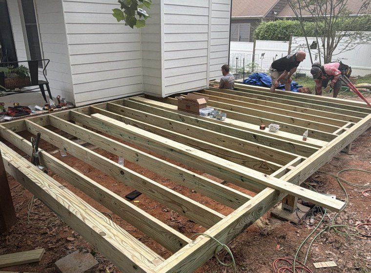 Composite deck and rail