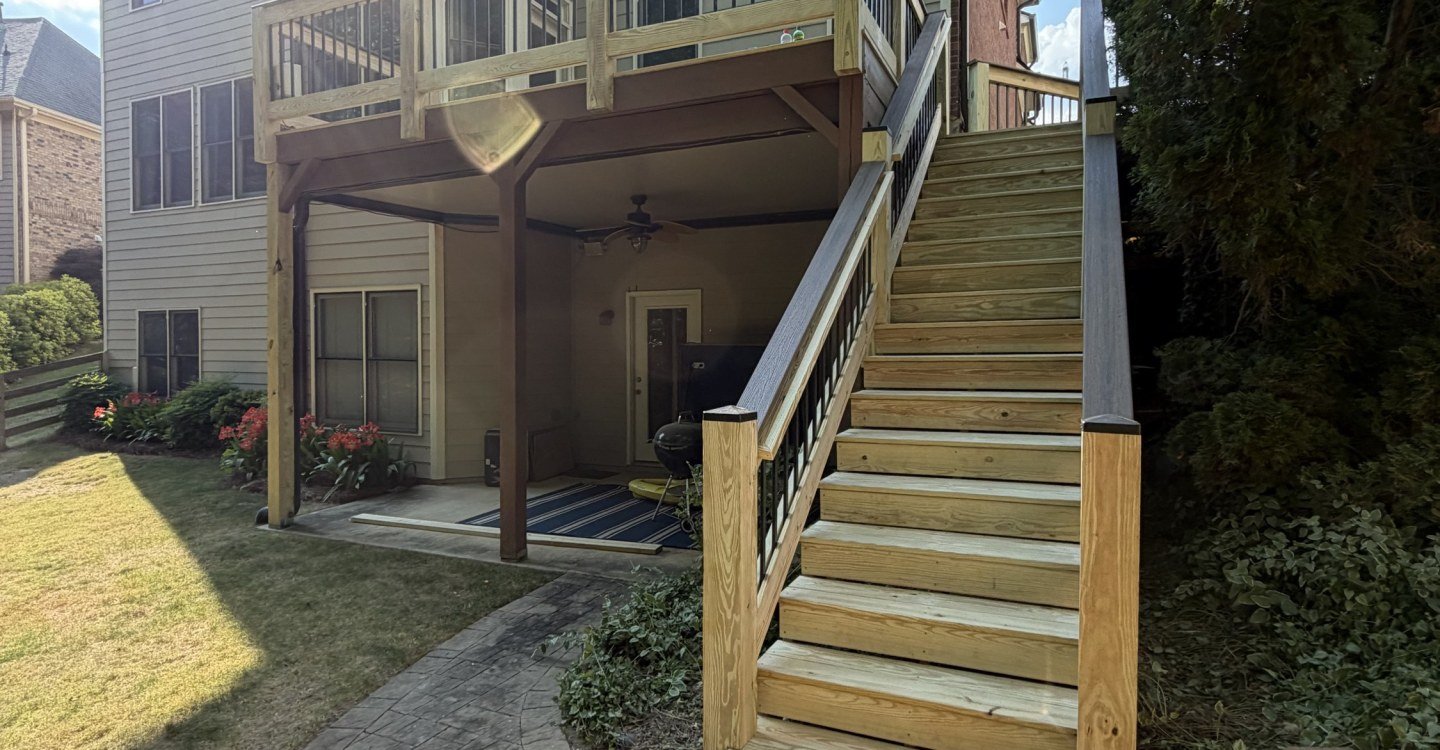 Two-story deck & stair build