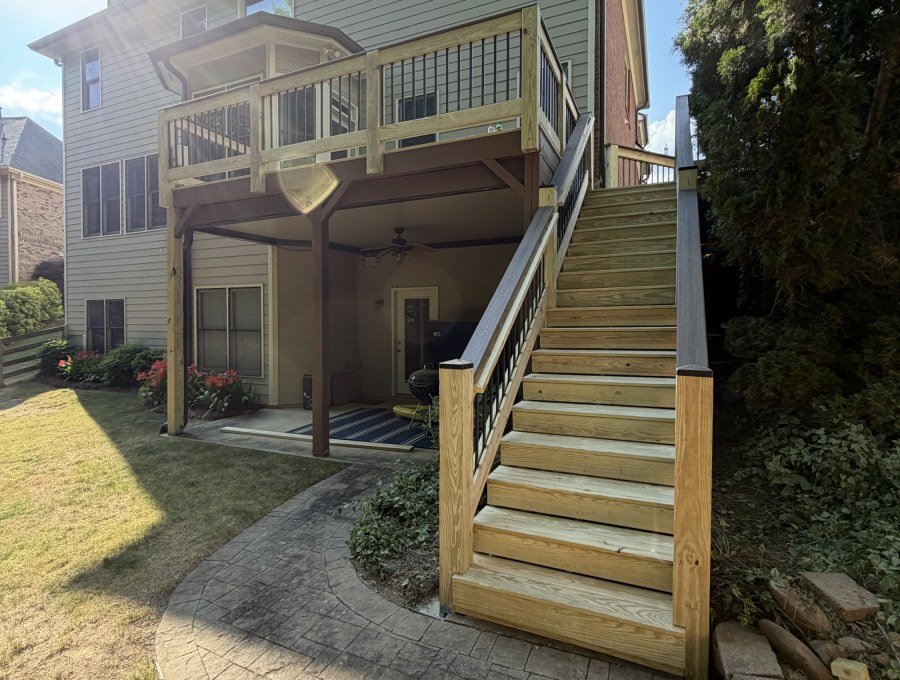 Two-story deck & stair build